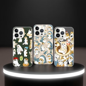Cartoon Cat Phone Case: Flexible TPU Gel Cover, Scratch Resistant