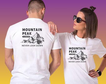 Mountain Peak Climbing T-Shirt – Minimalist Adventure Graphic Tee