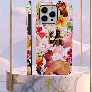 Pink Coquette Collage Handyhülle, Trendy ästhetik, iPhone 16 15 14 13 12 11 Pro Max 8 Plus X, Samsung Galaxy S23 S22 S20