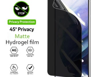Matte Privacy Hydrogel Film | Anti-Spy, Self-Healing, Full Coverage Screen Protector