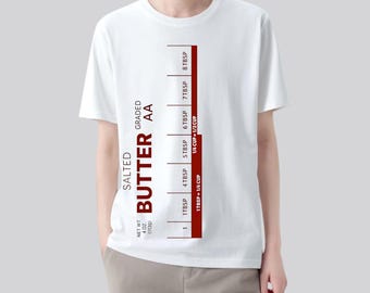 Butter Conversion Shirt, Baking Measurement Tee, Chef Gift