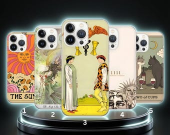 Tarot Karte Handy Hülle, Astrologie Kunst Cover, Symbolische Bilder