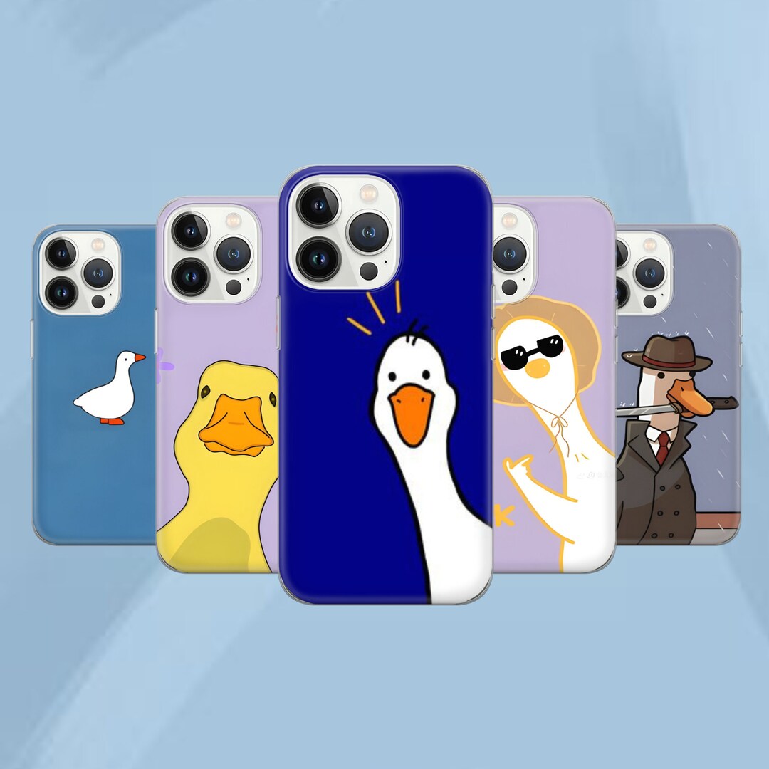 Funny Goose Phone Case Cute Duck Cover for iPhone 16 Pro, 15, 14, 13 ...