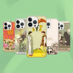 Tarot Card Phone Case, Astrology Art Cover, Symbolic Imagery