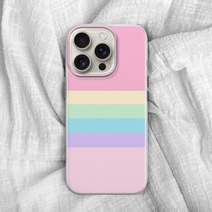 Retro Stripes Phone Case Aesthetic Vintage Cover for iPhone 16 Pro, 15, 14, 13, 12, 11, Google Pixel 9, 8, 7A, 6A, Samsung Galaxy S24 Ultra