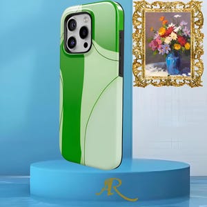 Green Line Aesthetics iPhone Case, iPhone 15, 15 Pro, 15 Pro Max, iPhone 14 Pro Max, iPhone 14 13 12 11 Pro, iPhone XR XS Max, Phone Cover
