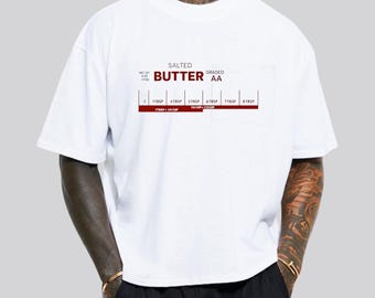 Baking Butter Conversion Chart T-Shirt, Minimalist Kitchen Apparel