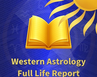 Western Astrology Full Life Report | 40+ Page Personalized Horoscope Reading with All Predictions | Complete Birth Chart Analysis