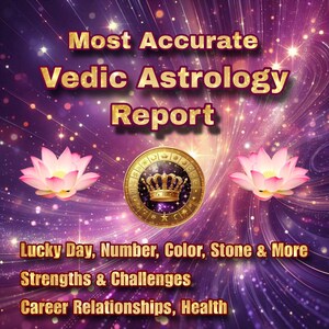 Rapport d'astrologie védique le plus précis | Plus de 60 pages de lecture complète du kundali