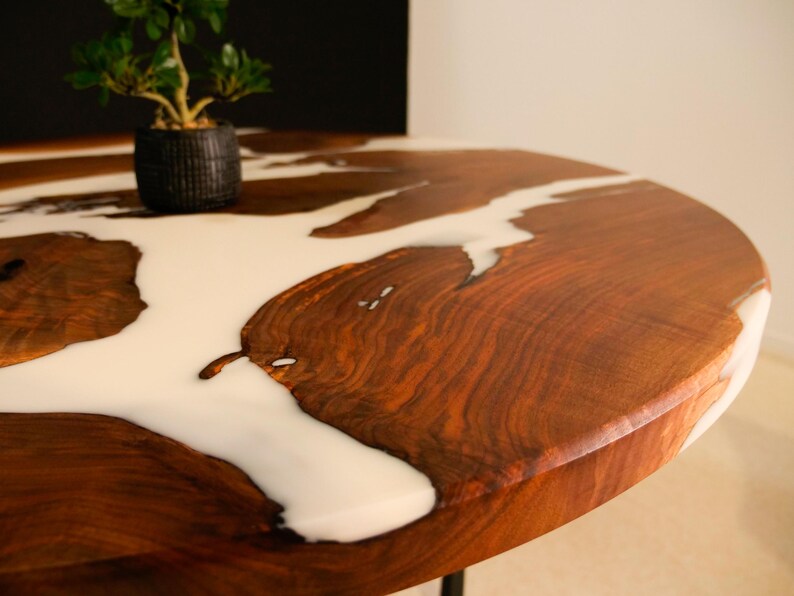 Modern Wood Cow Dining Table – 46.5