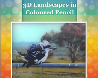 3D Landscapes in Coloured Pencil on Drafting Film Drawing Tutorial