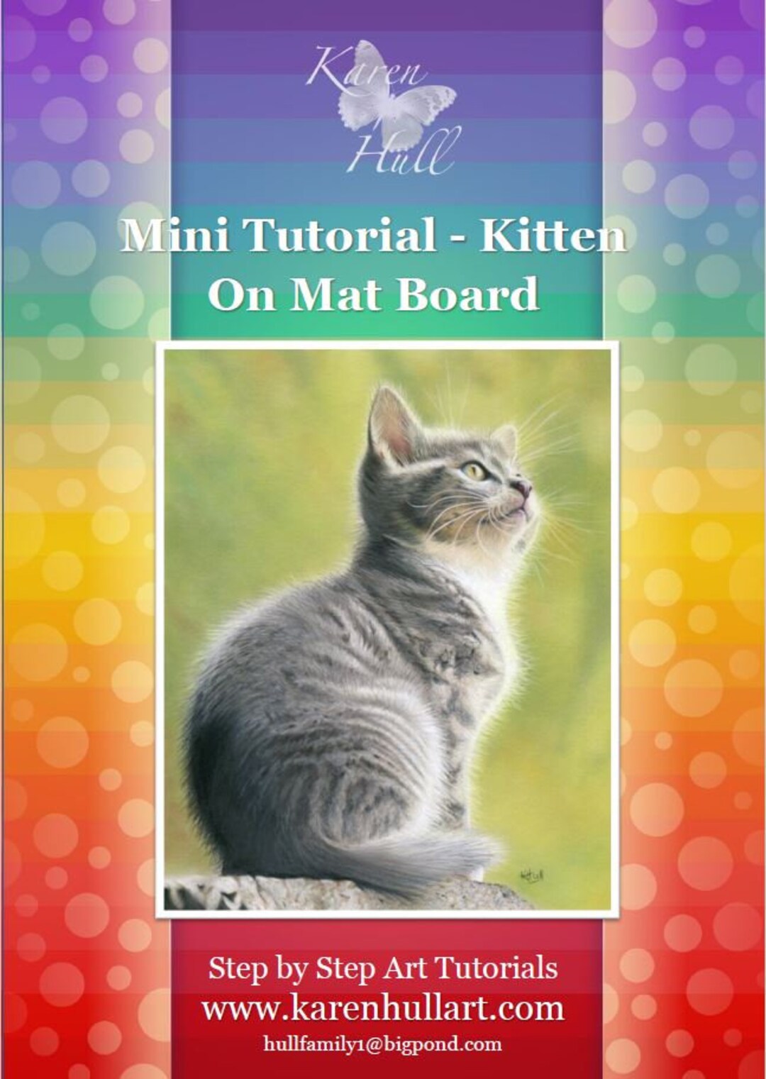 Mini Tutorial - Coloured Pencil Kitten on Mat Board Drawing Tutorial ...