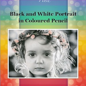 Schwarz Weiss Portrait mit Buntstift Zeichnung Tutorial