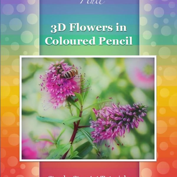 3D Flowers in Coloured Pencil on Drafting Film Drawing Tutorial