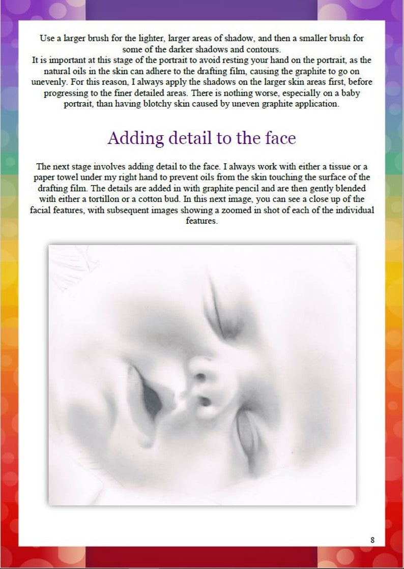 A baby Portrait in Graphite Pencil by Karen Hull Step by Step Art Tutorial