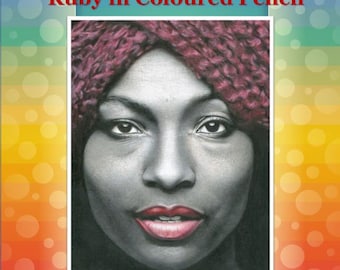 Ruby Portrait in Coloured Pencil Drawing Tutorial