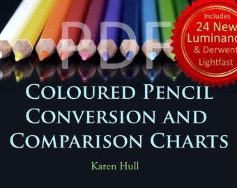 Tablas de comparación y conversión de lápices de colores