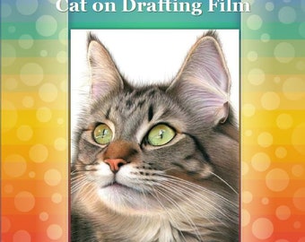 Cat on Drafting Film Drawing Tutorial
