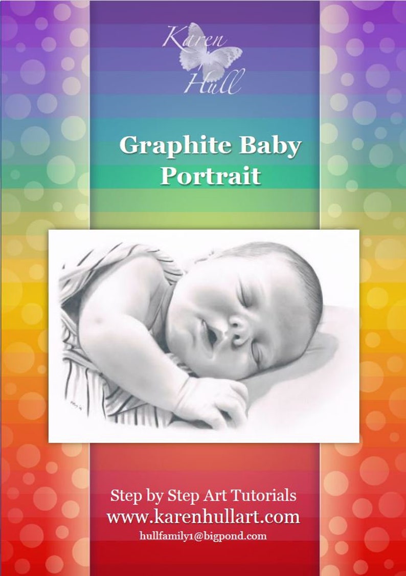 A baby Portrait in Graphite Pencil by Karen Hull Step by Step Art Tutorial