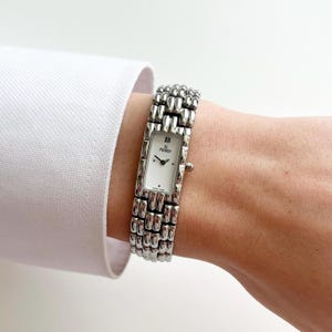 Vintage Fendi Silver Women’s Watch, Boxed Gift for Her, 18.5cm image 1