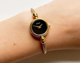 Vintage GUCCI 9040L (near Mint) Quartz Black Dial Date 26mm  display picture 2