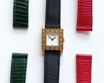Reloj vintage Christian Dior para mujer, 3 colores, juego completo, reloj en caja, regalo para ella