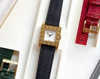 クリスチャン・ディオール ヴィンテージ レディース腕時計 3色 フルセット ボックス入り 彼女へのギフト