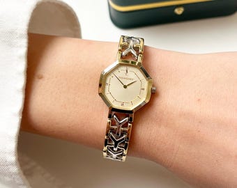 希少なヴィンテージYSLイヴ・サンローランウォッチ（ブルー文字盤