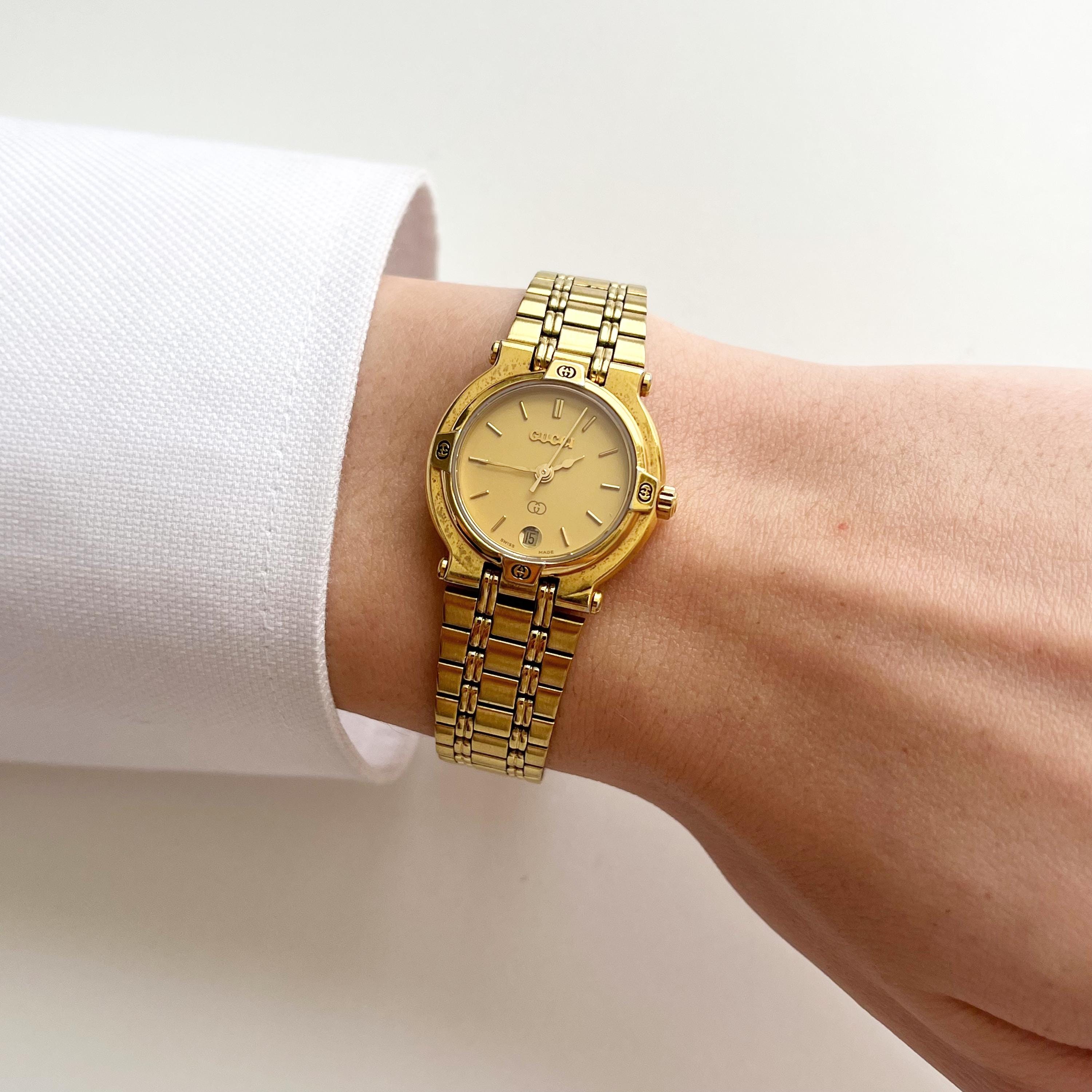 Gold Silver Gucci Watch - Etsy