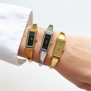 Vintage rectangle Gucci wristwatches form the 90s - 15.5 / 16cm