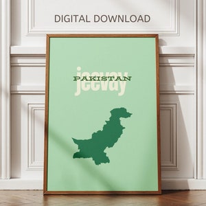 Jeevay Pakistan - Digital Download | Pakistan Art Print | Pakistani Poster | Urdu Print | Pakistani Gift | Pakistan Map | Pakistan Decor