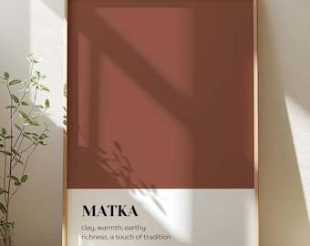 Matka - Digital Download | Color Block Print | South Asian Art Print | Indian Wall Art | Pakistani Art | Desi Aesthetic | Punjabi Art Print