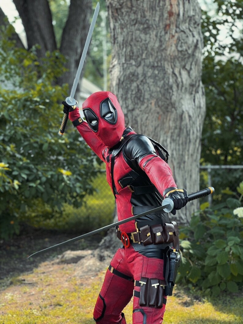 Superhero Red Jumpsuit Cosplay for Men Etsy UK