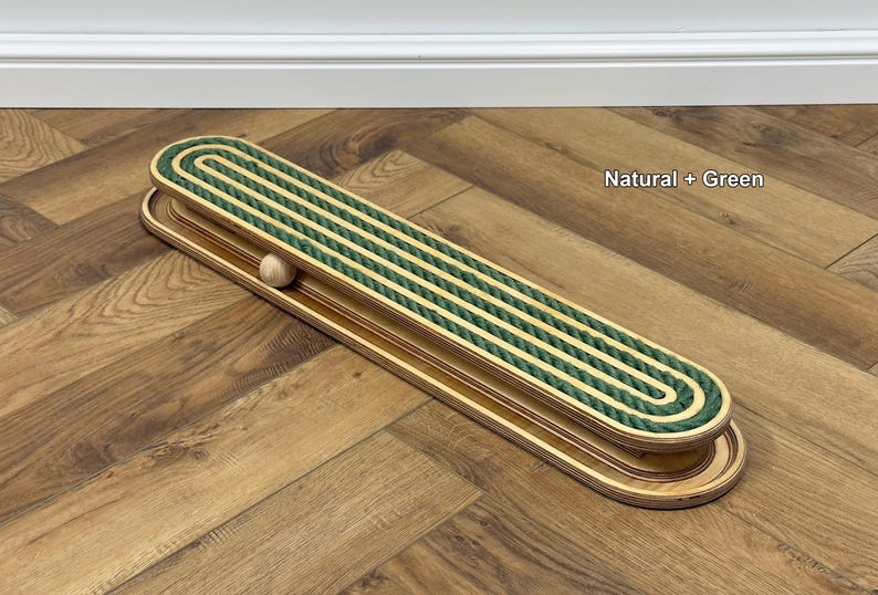 Interactive Floor Cat Scratcher: Jute Rope & Ball Toy Cat scratcher with toy image 5