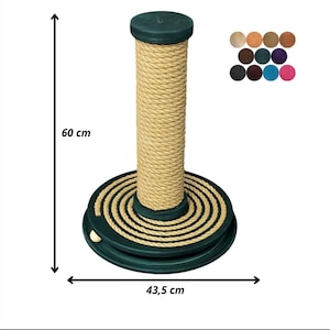 Stable Jute Cat Scratching Post with Toy Ball