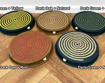 Arranhador moderno para gatos: corda de juta, bola interativa, arranhador de madeira, arranhador natural para gatos, cores personalizáveis