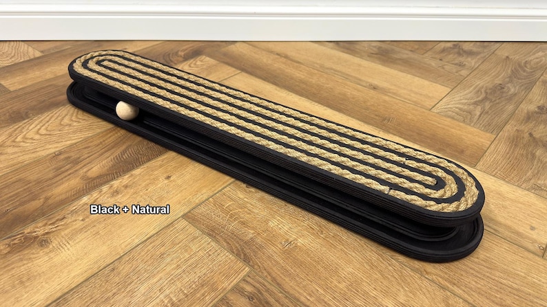 Interactive Floor Cat Scratcher: Jute Rope & Ball Toy Cat scratcher with toy image 7