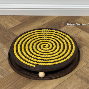 Round Cat Scratcher Toy: Jute Rope, Interactive Ball