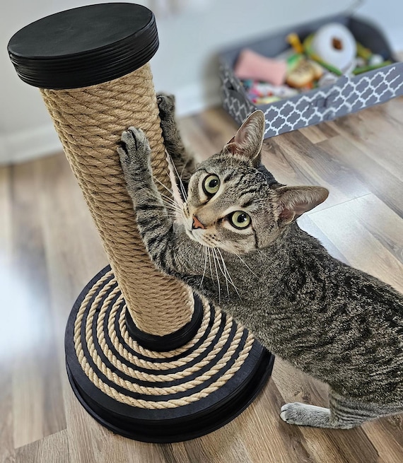 XL-Katzenkratzbaum mit Ball: Schwerer Jutekratzbaum im modernen Design -  Etsy.de
