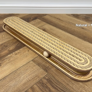 Interactive Floor Cat Scratcher: Jute Rope & Ball Toy Cat scratcher with toy image 6