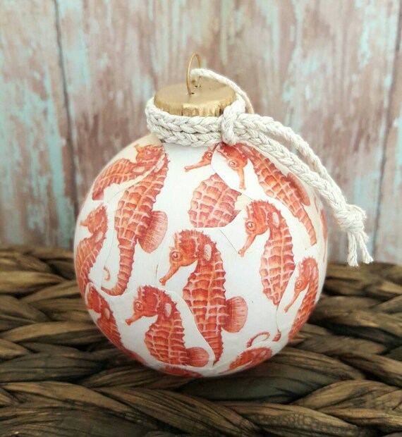 Beach Ornament Christmas Ornament Seashore Ornament Coastal Etsy