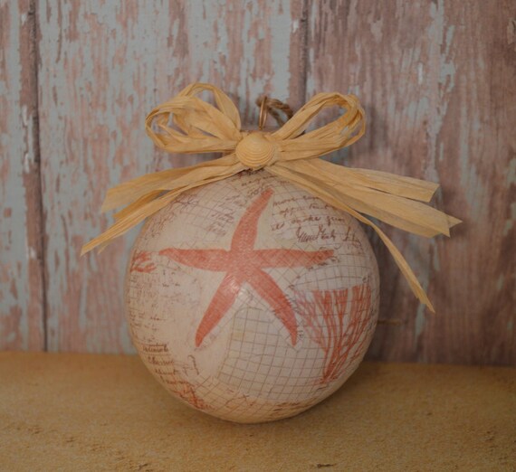 Beach Ornament Christmas Ornament Starfish Ornament Beach Etsy