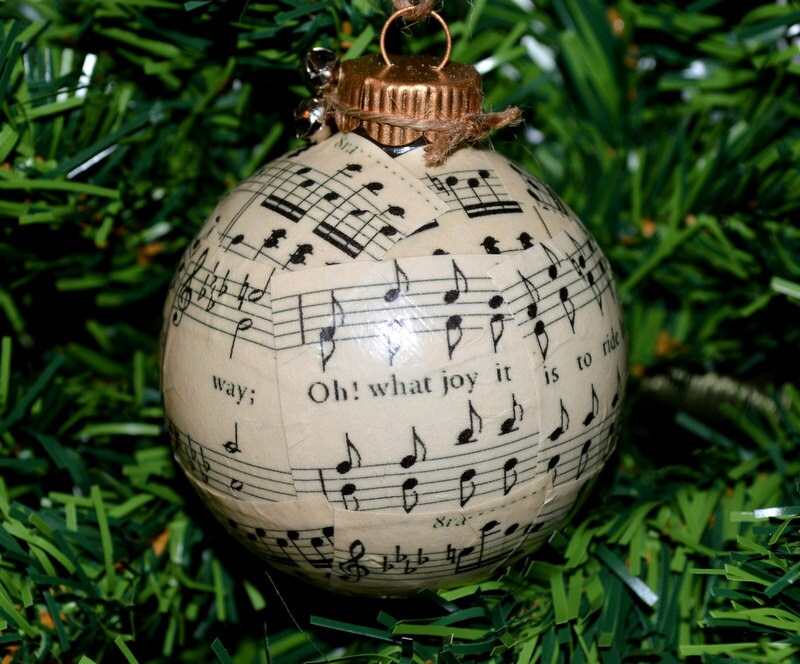 Christmas Ornament Christmas Carol Ornament Music Ornament  Etsy