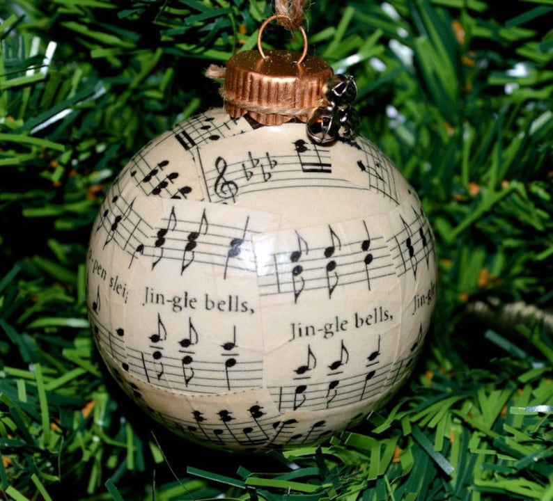 Christmas Ornament Christmas Carol Ornament Music Ornament  Etsy
