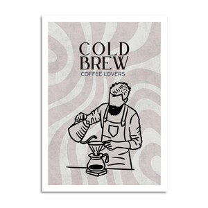 Cold Brew Coffee Lovers Postkarte | A6 Karte für Baristas & Kaffeejunkies | Geschenkidee für Coffee Fans I Coffee Shop Deko I Kaffeeliebe