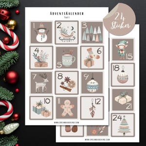 Weihnachts-Geschenkaufkleber – 40 Stück, Selbstklebend, Rund & Oval, Für Karten & Geschenke