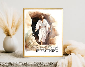Easter Watercolor Decor, Jesus Christ Artwork, Come Follow Me, Easter Printable, Savior, Pictures Of Christ, Christ Easter, Gift, Sunday