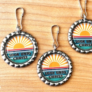 2025 Youth Theme, Look Unto Christ, Keychain Zipper Pulls, LDS Young Womens Gifts, Christmas Gift, Birthday, Come Follow Me, LDS Gift Idea