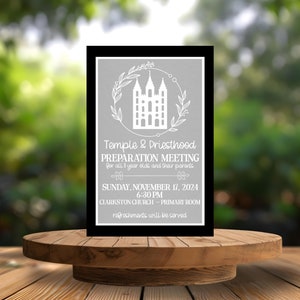 2025 Primary Program Printable, LDS Primary Temple Priesthood Meeting Invitation, Primary Printable, Invitation Primary Program, LDS Print