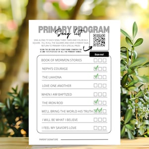 Programme du primaire à imprimer, Présentation de l'école primaire SDJ, Musique pour l'école primaire à imprimer, Musique pour le programme du primaire, Livre de Mormon, Entraînement du programme